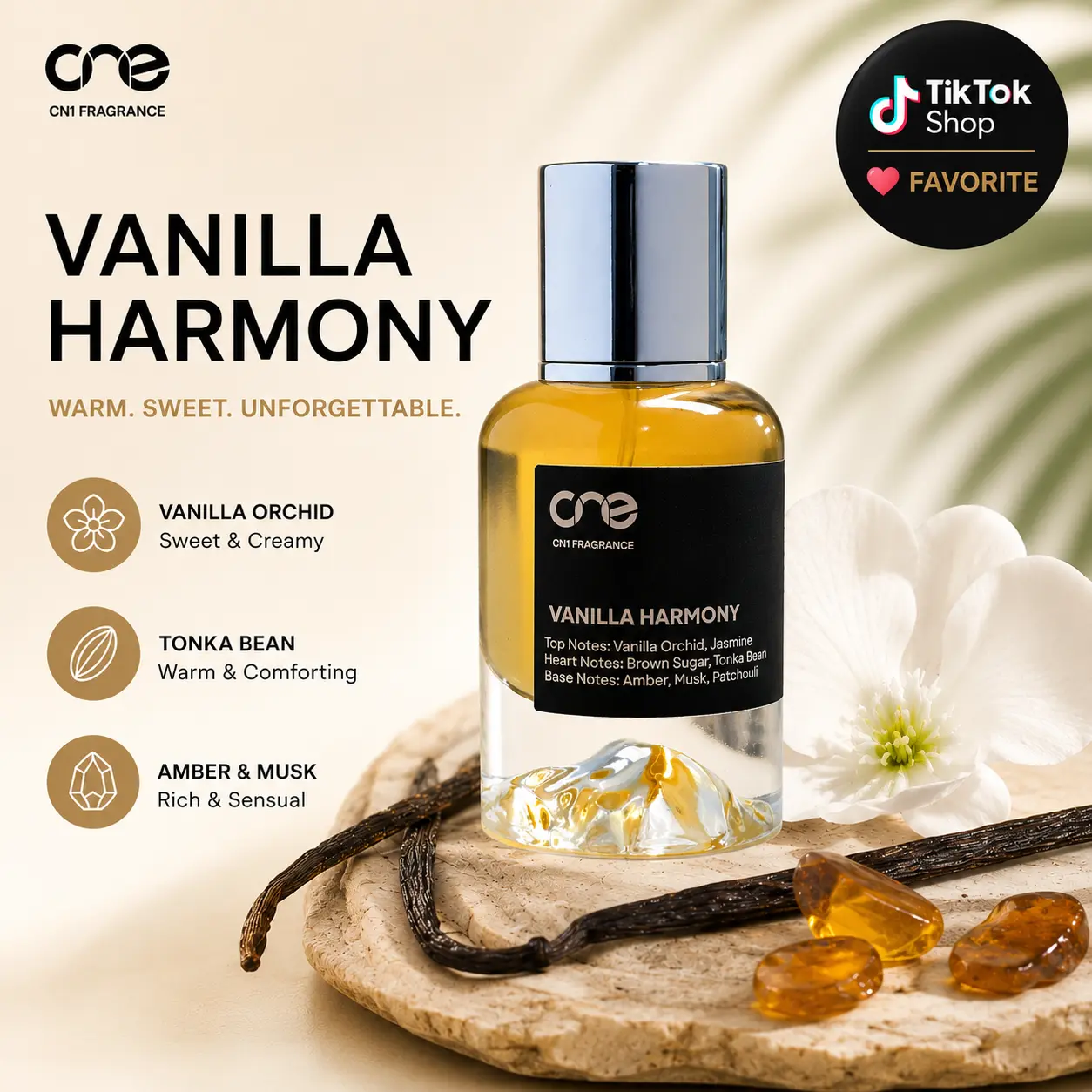 Vanilla Harmony, by CN1 Fragrance | Unisex Perfume, Eau de Parfum (EDP)