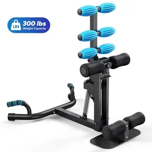 Deep Squat Machine, Adjustable Glutes workout for Home Gym Workout Training, Abdominal bench,  Sit Up Machine for Abs and Muscle Building,Push Up Fitness Equipment