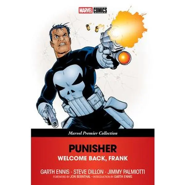 Punisher: Welcome Back, Frank - Marvel Premier Collection Paperback Book, Trade Paperback New Edition by Garth Ennis, 1.05 lbs, 8.99" h x 5.99" l x 0.8" w, Brand-New