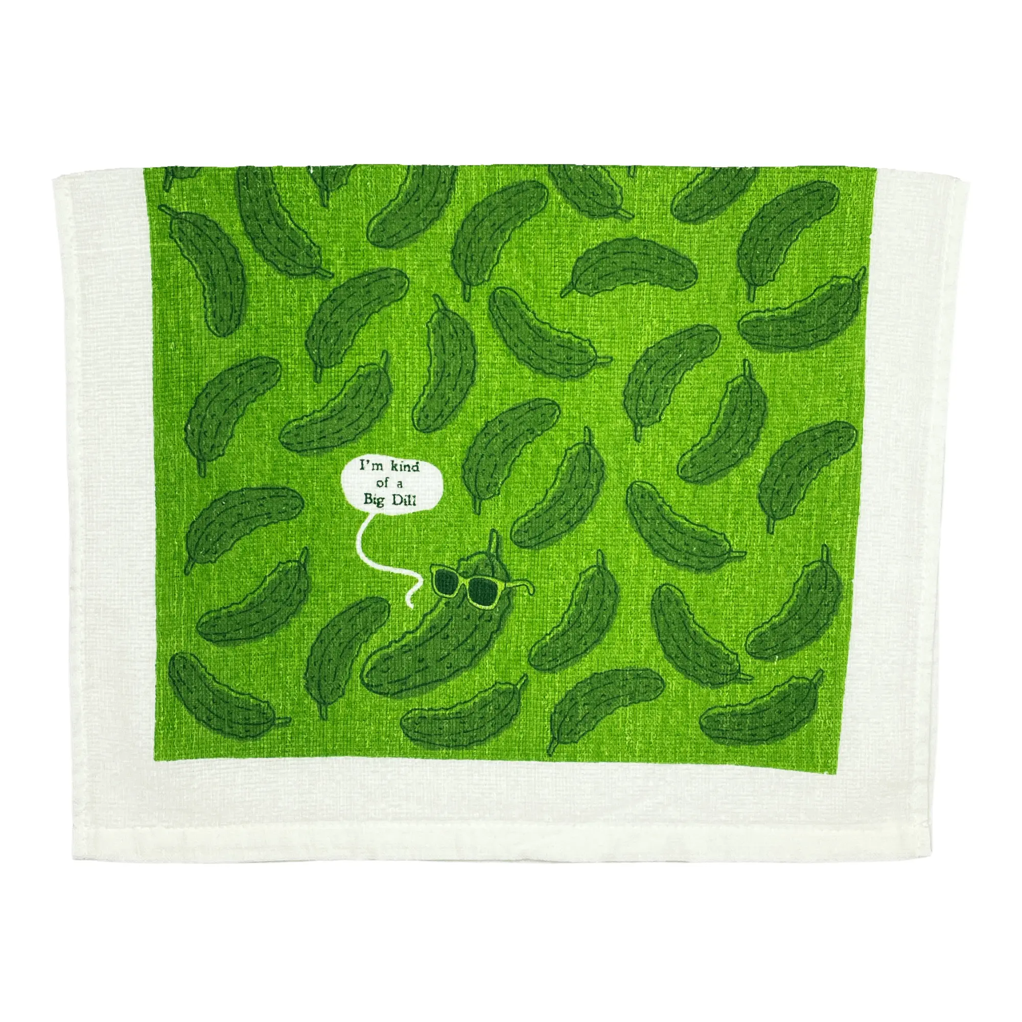 Im Kind Of A Big Dill Funny Cool Pickle Tea Towel Funny Dish Towels Soft Adsorbent Tea Towel