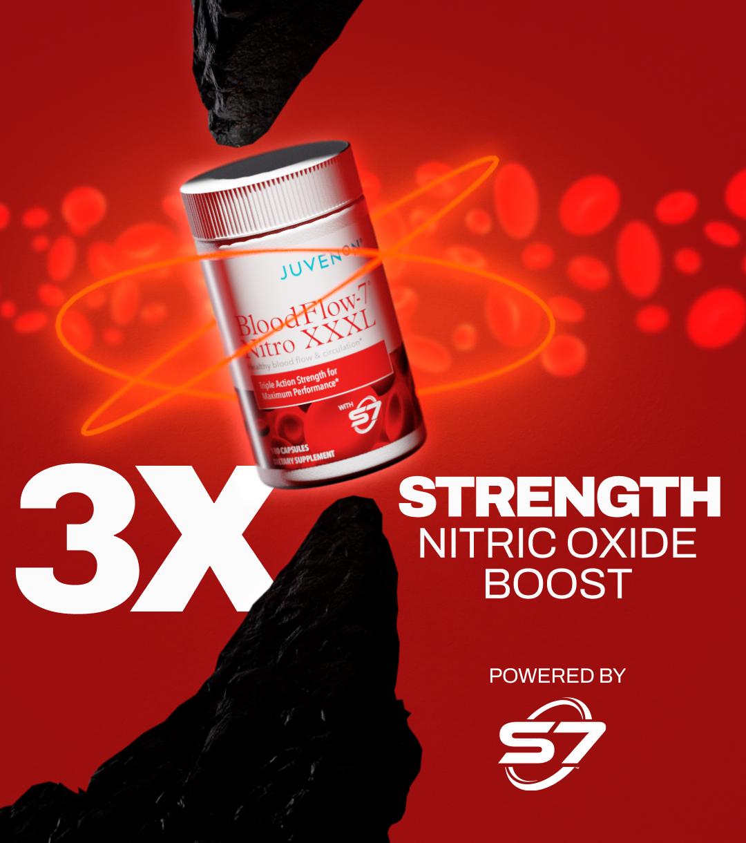 Juvenon BloodFlow-7 XXXL - Triple Action Nitric Oxide - Maximum Performance Dietary Supplement