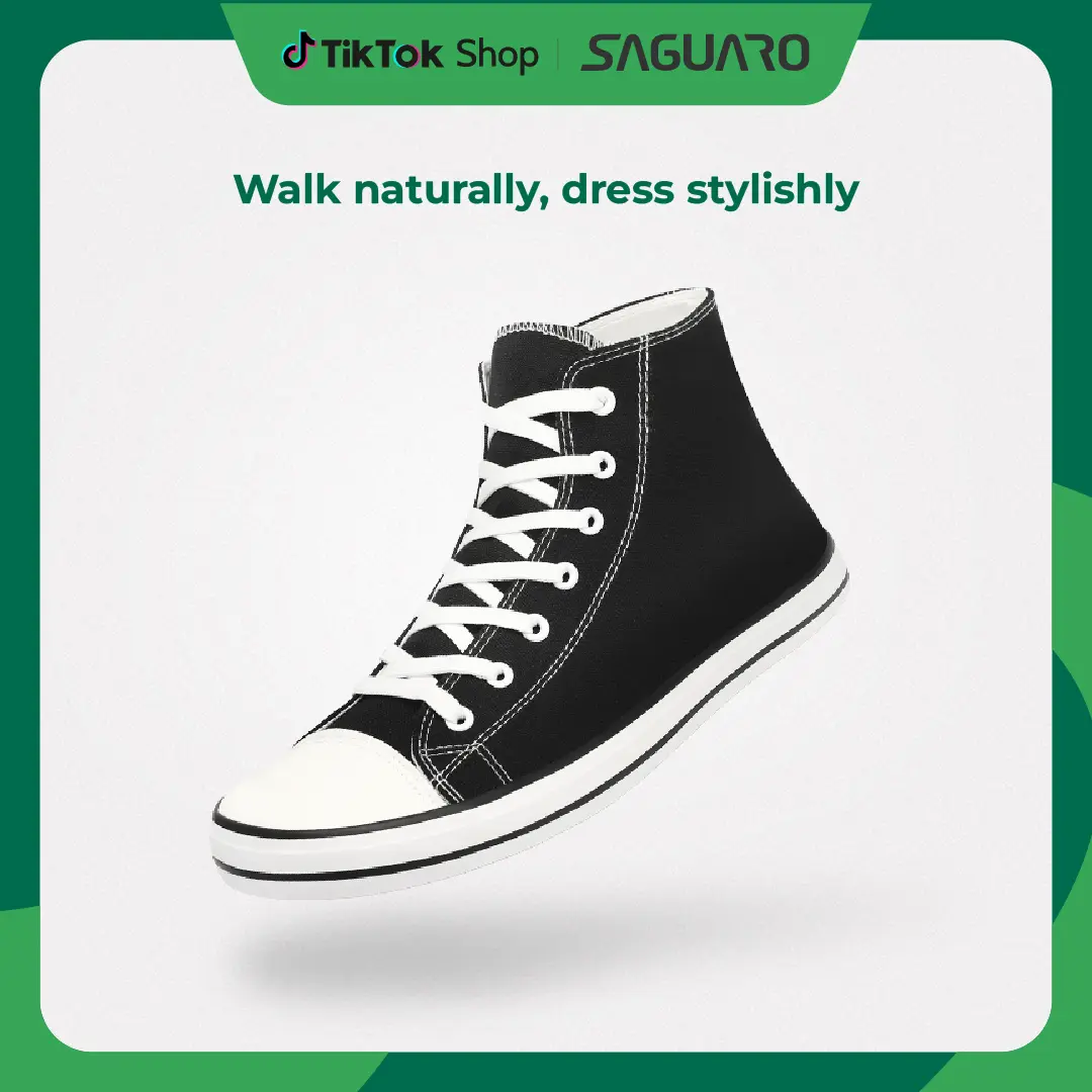 Saguaro Roam I - High Top Barefoot Shoes - Game-changing Comfort - Unisex Lightweight Canvas Athletic Training Sneakers Casual Trainer Minimalist Shoes - Footwear  Runner  summervibes outdoorfun Fathersdaygift summer shoes summerwins men barefootshoes