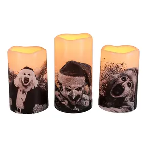Terrifier 3-Piece LED Flameless Candle Set With Remote Control