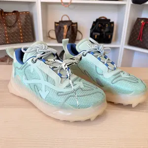 Pre-Owned Off-White ODSY-1000 Transparent Sole - Mint Silver Size 43