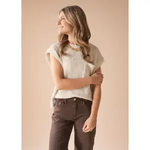 The Downtown Pocket Tee in Natural