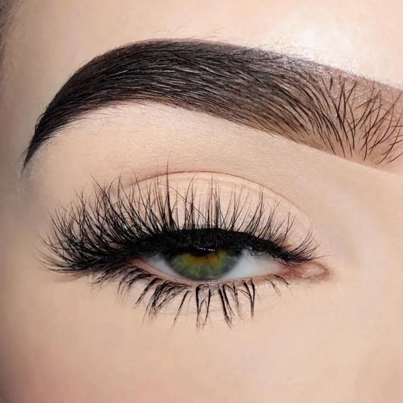 Girly Pop 15mm Natural fluffy faux mink strip eyelashes  Makeup Cosmetic