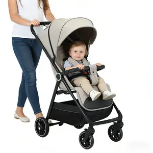 2-in-1 Baby stroller, lightweight and easy to fold, lightweight stroller ,airline-approved, converts from sitting to lying position, with sunshade for UV protection.