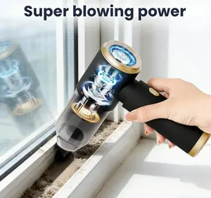 Handheld Car Vacuum Cleaner 5500Pa High Suction 120W Rechargeable Wireless Dual Filters Multi-Nozzles for Cars Homes Offices Pet Hair Cleaning Super Blowing Power