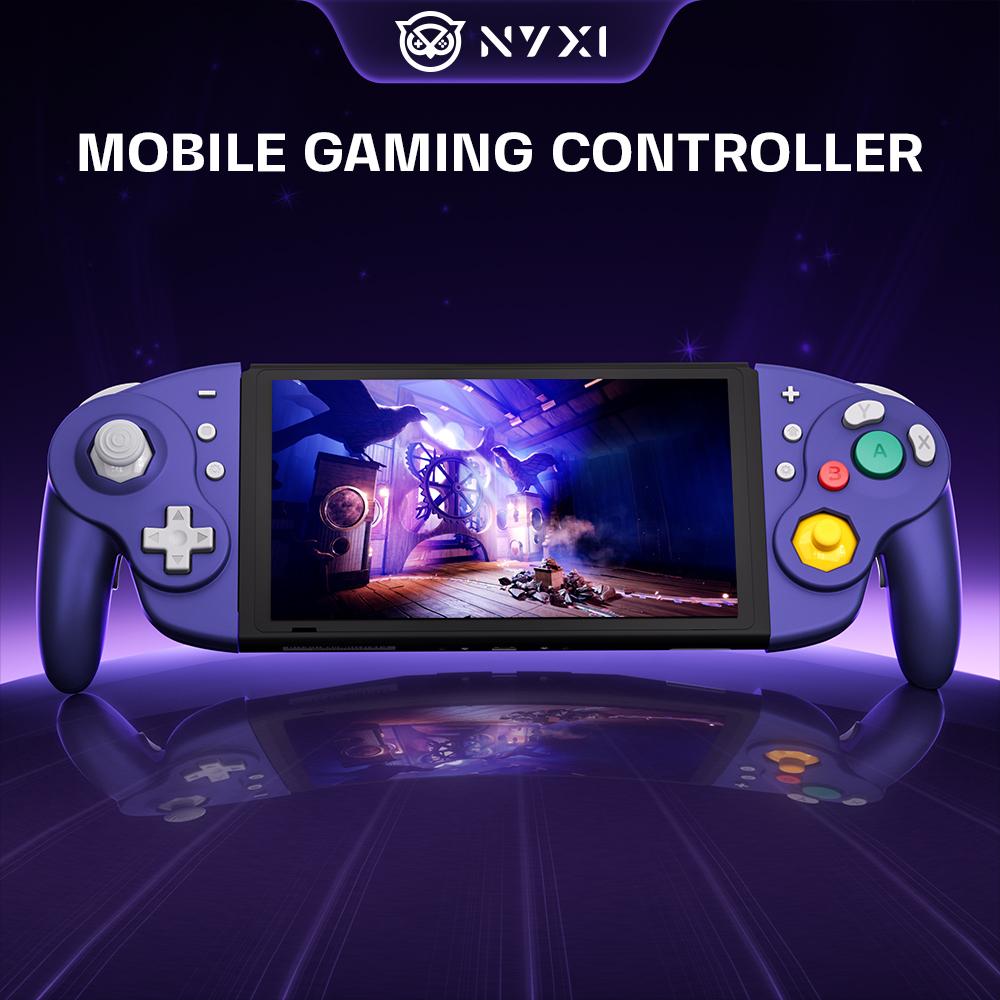 NYXI Wizard 2 Gamecube Switch Controller, TMR Hall Joystick Wireless Switch Controller, Adjustable Triggers,NFC,Programmable Buttons,6-Axis Gyro,HD Rumble for Switch/PC/Wii-White Special Edition