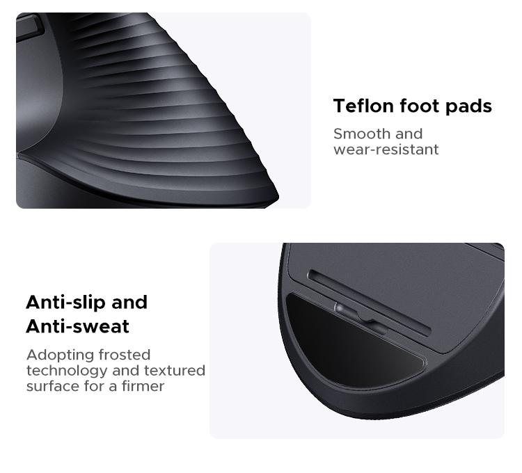 UGREEN Vertical Mouse Bluetooth 5.0 & 2.4G Wireless Ergonomic Mouse with 5 Buttons, 4000 DPI, Balck & Pink Ergonomic Mouse Compatible with PC/Laptop，Only 2.4G Model(Bluetooth not supported),TikTokShopBlackFriday ,Tiktokshopstockup