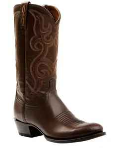 Lucchese Men's Espresso Smooth Western Boot Round Toe - M3431.R3