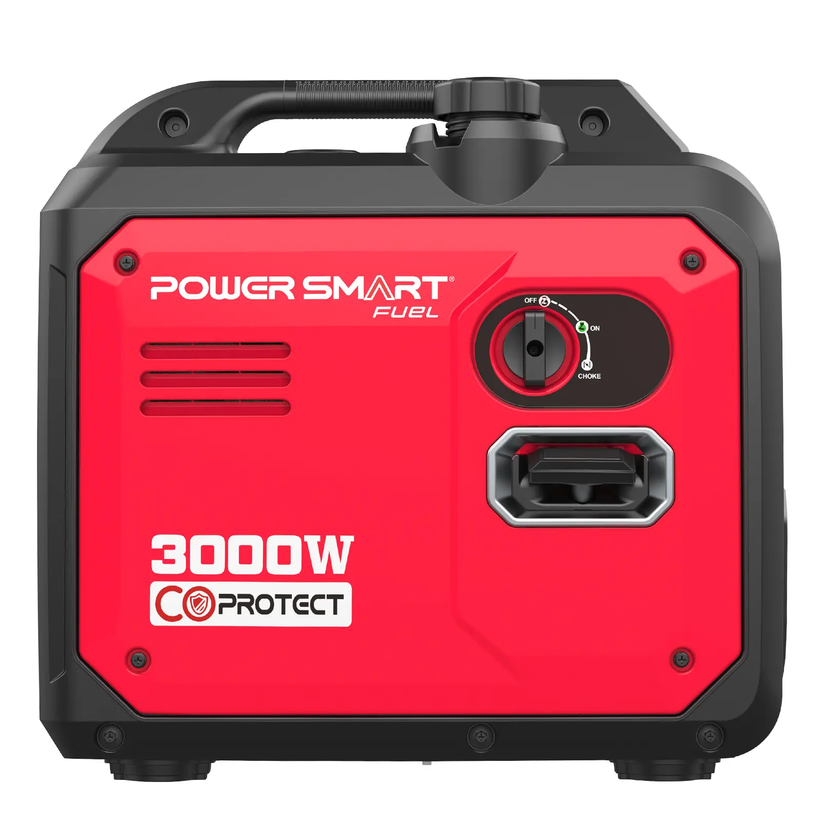 PowerSmart 3000-Watt Portable Inverter Generator - 2600 Running Watt, CO Protect, Super Quiet, 120V 15A Receptacle for Camping, Home Backup Use, Model DB5032-701000223, Portable Generator