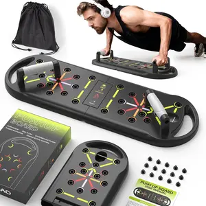 Push Up Board Fitness, Workout Home Gym Equipment, 20 in 1 Exercise Pushup Bar Handles for Floor, Strength Training Equipment for Men