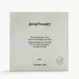 15% Glycolic Acid Overnight Glow Peel by goop beauty - 4-Pack | Refine, Retexturize, and Brighten Skin While You Sleep