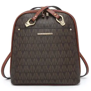 MKP COLLECTION Women's Convertible Backpack Purse Multi-Pocket Handbag Fashion Designer Ladies Shoulder Bag for Travel Work Water-Resistant Faux Leather 7 Pockets