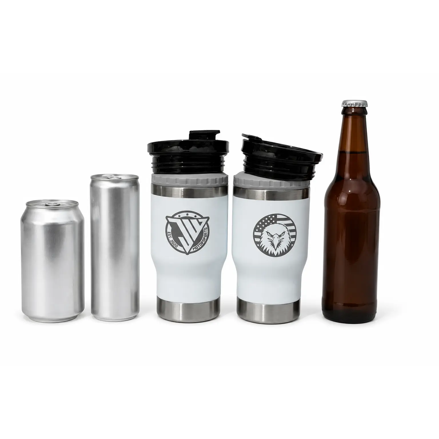 JW Motorsports 14oz 4-in-1 Insulated Can Cooler & Tumbler