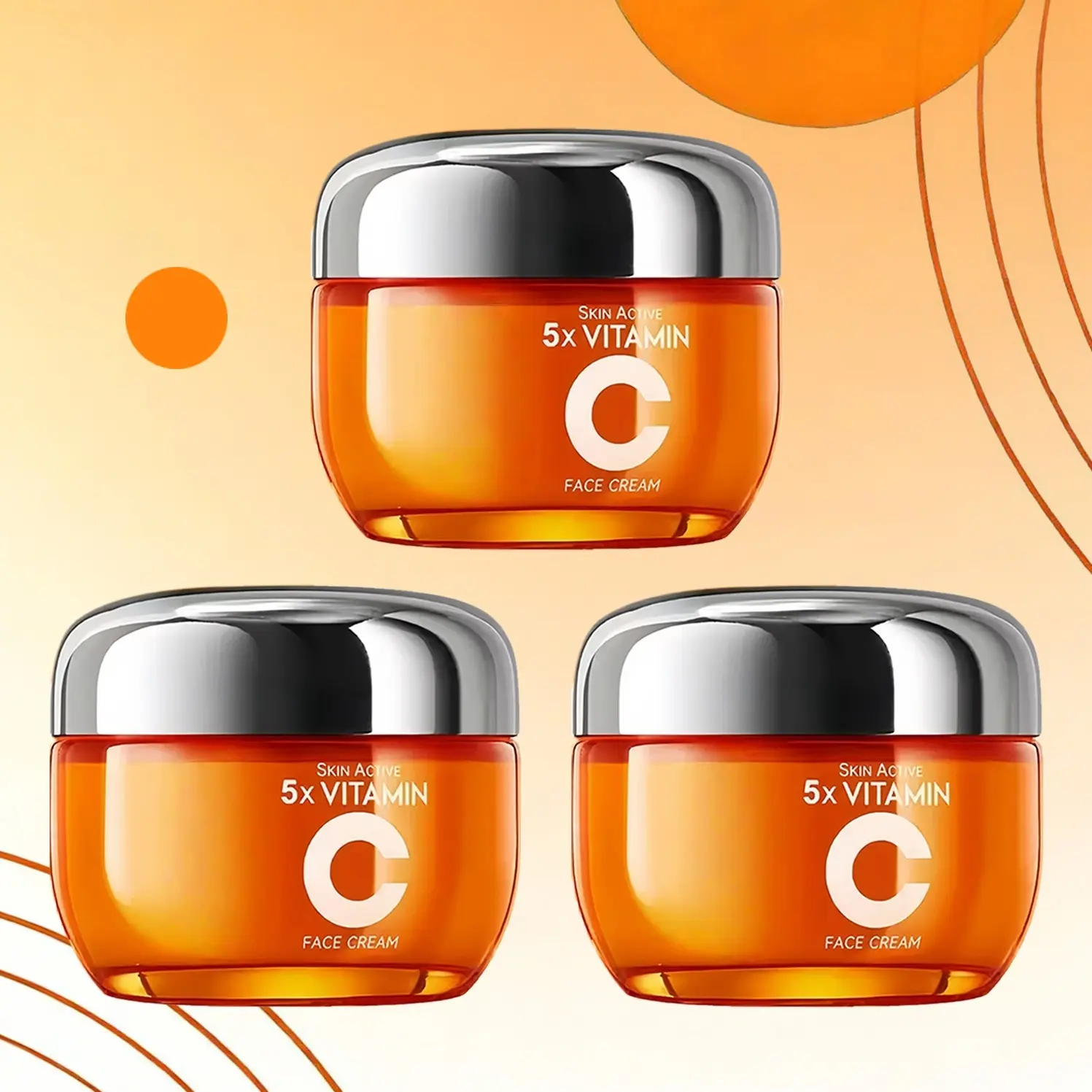 Moisturizer for Face with Vitamin C, Daily Face Cream with Hydration Boost for Plumping & Smoothing, Mild for Normal Skin, 50g, Plump Skin, Smooth Skin Routine