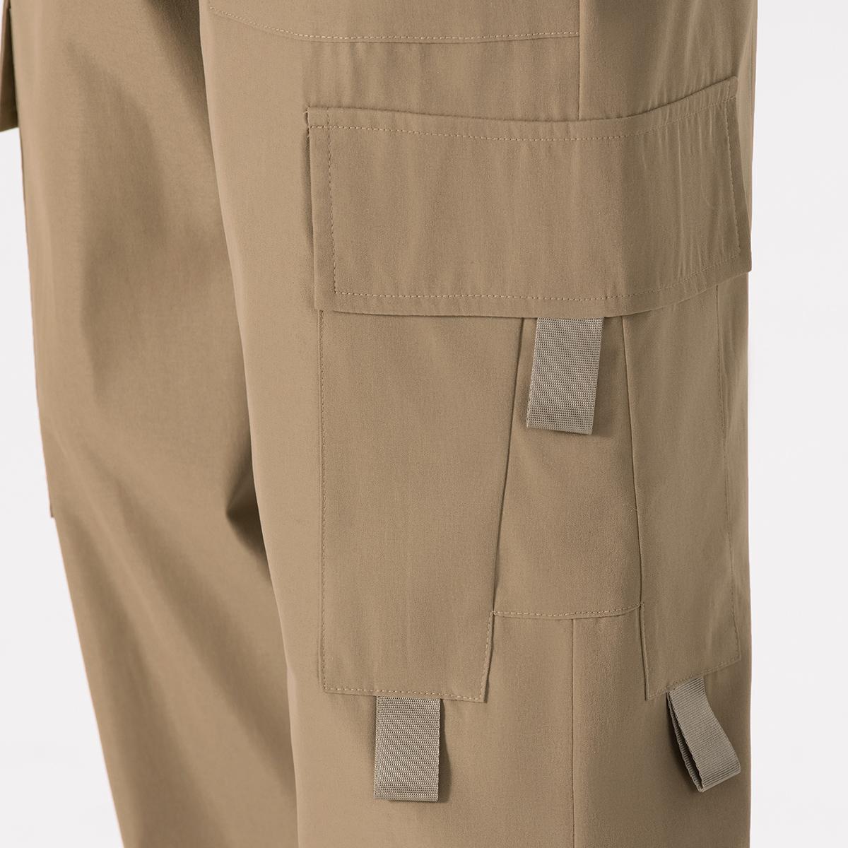 Work pants - Men's summer lightweight loose-fitting sports men's long pants with multiple pockets for casual wear