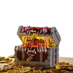 560+PCS Fantasy Treasure Chest Building Kit | Magical Monster Model | DIY Desk Decor | Collectible Gift
