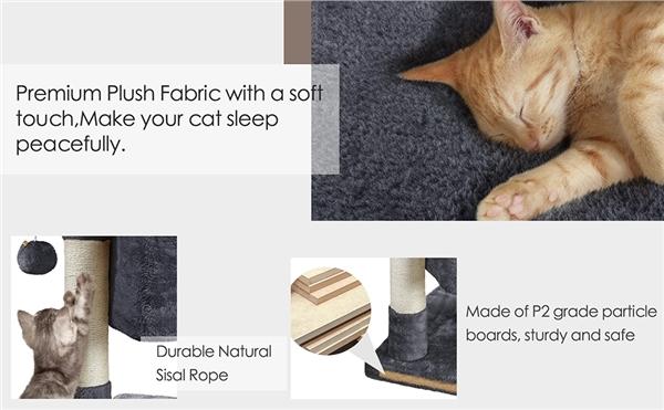 Yaheetech 23.5″ H 2-Level Christmas Cat Tree Tower Condo with Wide Perch and Scratching Posts Cat Pet Climbing Tower, Cat House Activity Center Furniture for Kittens, Cats and Pets Yaheetech 23.5″ H 2-Level Christmas Cat Tree Tower Condo with Wide Perch and Scratching Posts Cat Pet Climbing Tower, Cat House Activity Center Furniture for Kittens, Cats and Pets