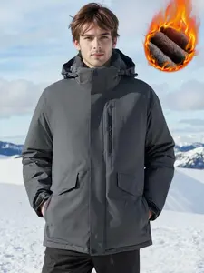 Men's Ski Jacket Winter Warm Snow Coat Waterproof Windbreaker Hooded Premium Outdoor Apparel