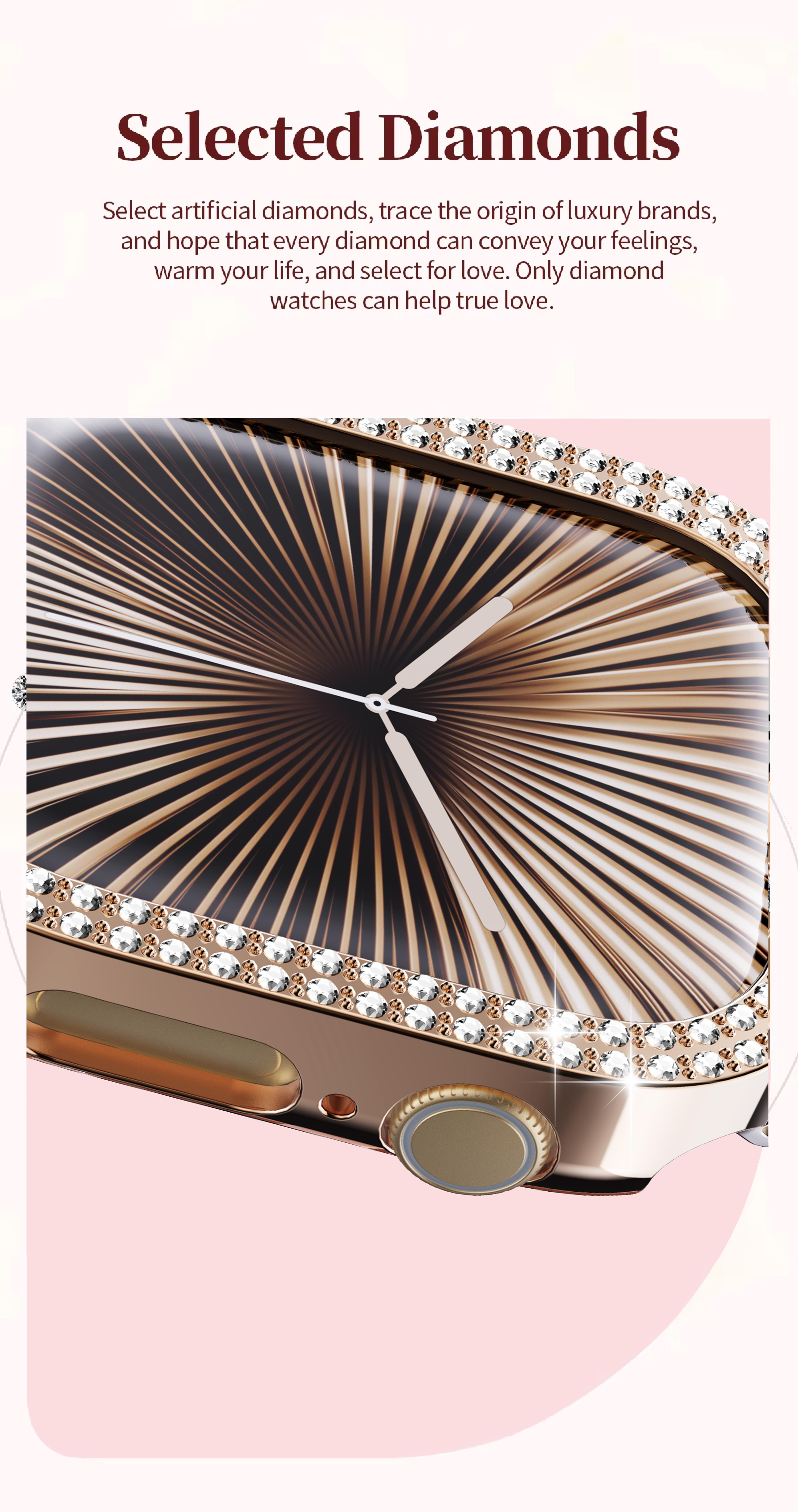 W&O Smart Watch for Women, Answer/Make Calls, 2.04" HD Screen Fitness Watch, 100 Sports, Sleep Tracker, Smartwatch Compatible Android iOS, 100+ Sports Modes