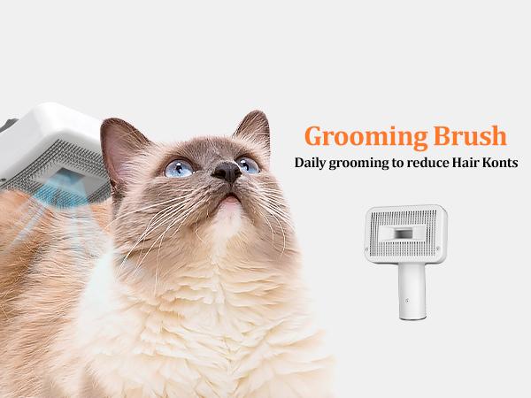 BXYY  5 in 1 Dog Grooming Kit, 1.5L Dust Cup, Shedding Brush, Electric Clipper & Hair Remover Roller for Dogs & Cats Cleaning Tools, Pet Supplies