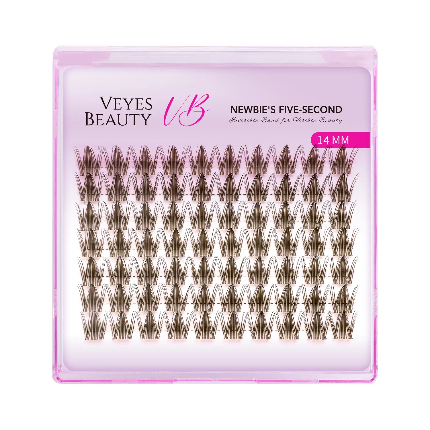 VEYESBEAUTY Brown Lash Clusters for DIY Volume Eyelash Extensions, Soft, Lightweight & Reusable False Eyelashes for Daily Makeup, Eyelashes Extensions, Diy Volume Eyelashes, Cluster Lashes, False Eyelashes & Adhesives