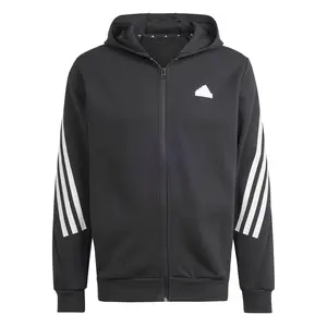 adidas Mens Future Icons 3-Stripes Hoodie Athletic Outerwear Casual - Black
