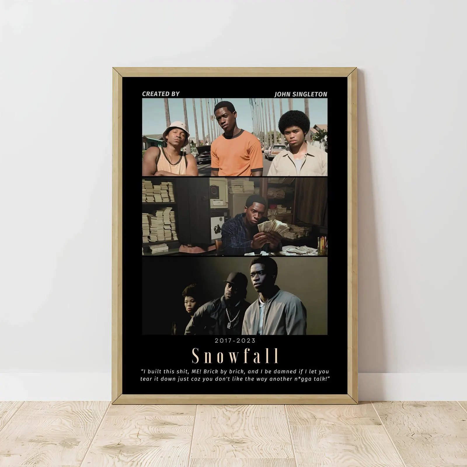 Snowfall | Franklin Saint Poster Luxury Poster | Retro Wall Art Home Decor | Damson Idris Print | Tv Series | Tv Show | Gift Idea