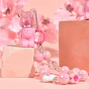 Kevin & Coco BEARY KISSES LIP GLOSS KC248056 Glitter Labial Mud 12PCS Pink Bear Design