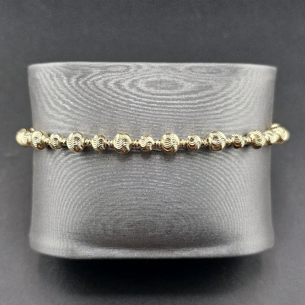 Gold 14k Casual Bracelet Size 7.5" 4.5mm for Everyday Wear - Elegant and Versatile Accessory