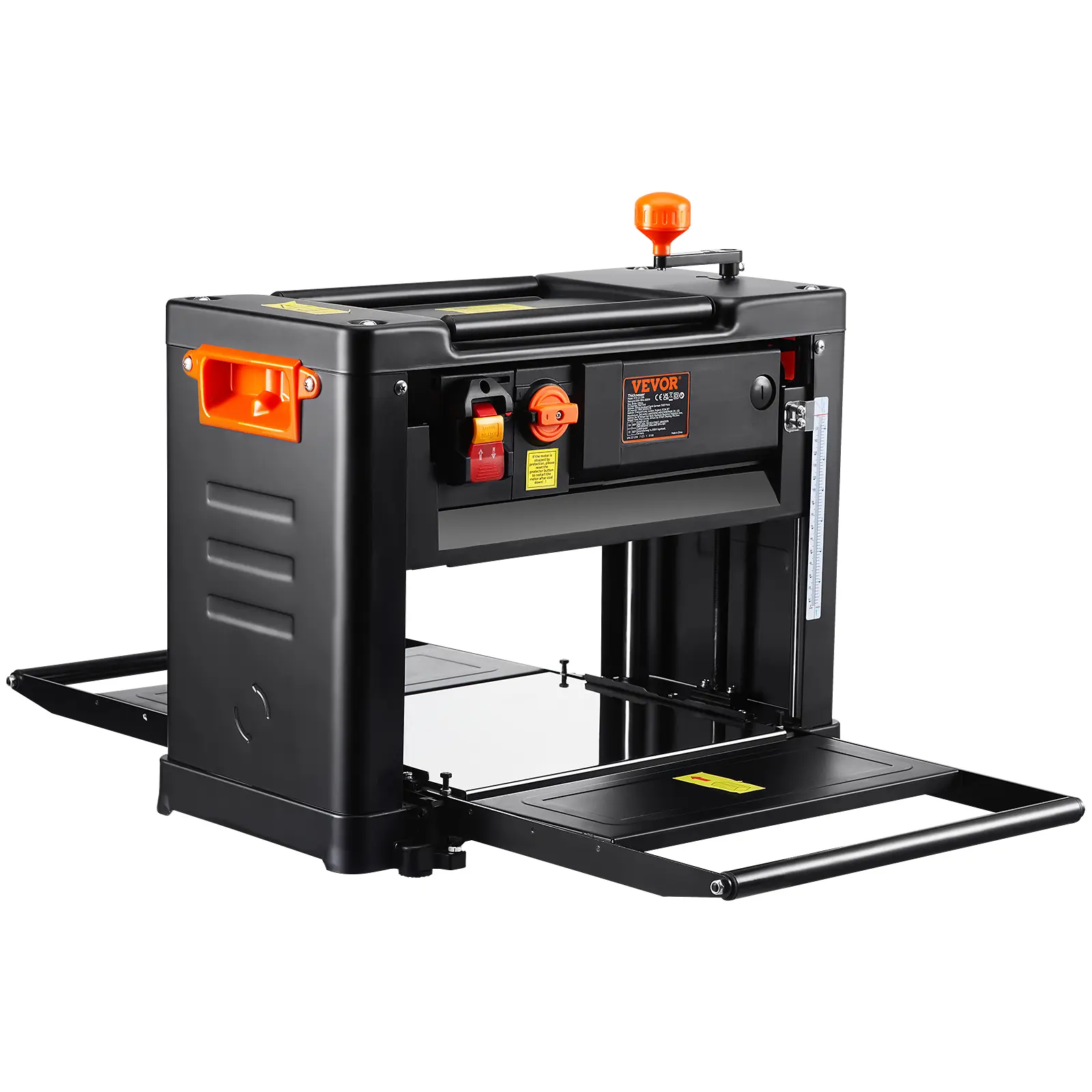 【summerfinds】VEVOR Benchtop Thickness Planer, Dual Speed, 13" Wide Table, Equipped with Three Blades, 15-Amp 2000W Motor, Includes 12" Extended Input Table, Designed for Quiet Operation on Various Wood Types
