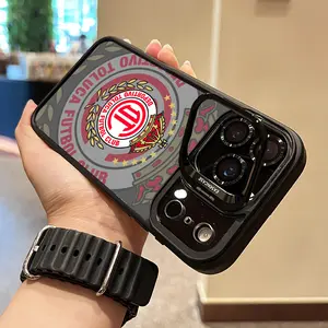 Toluca FC Gifts Mexican football fans like Magsafe Casing For iphone 17 16 15 14 13 12 11 PRO PLUS MAX AIR Hard TPU Metallens frame FILM With Brackte Stand GIft Shockproof Camera Holder Collection Toolbox logo Black Box Phone Cases L1732