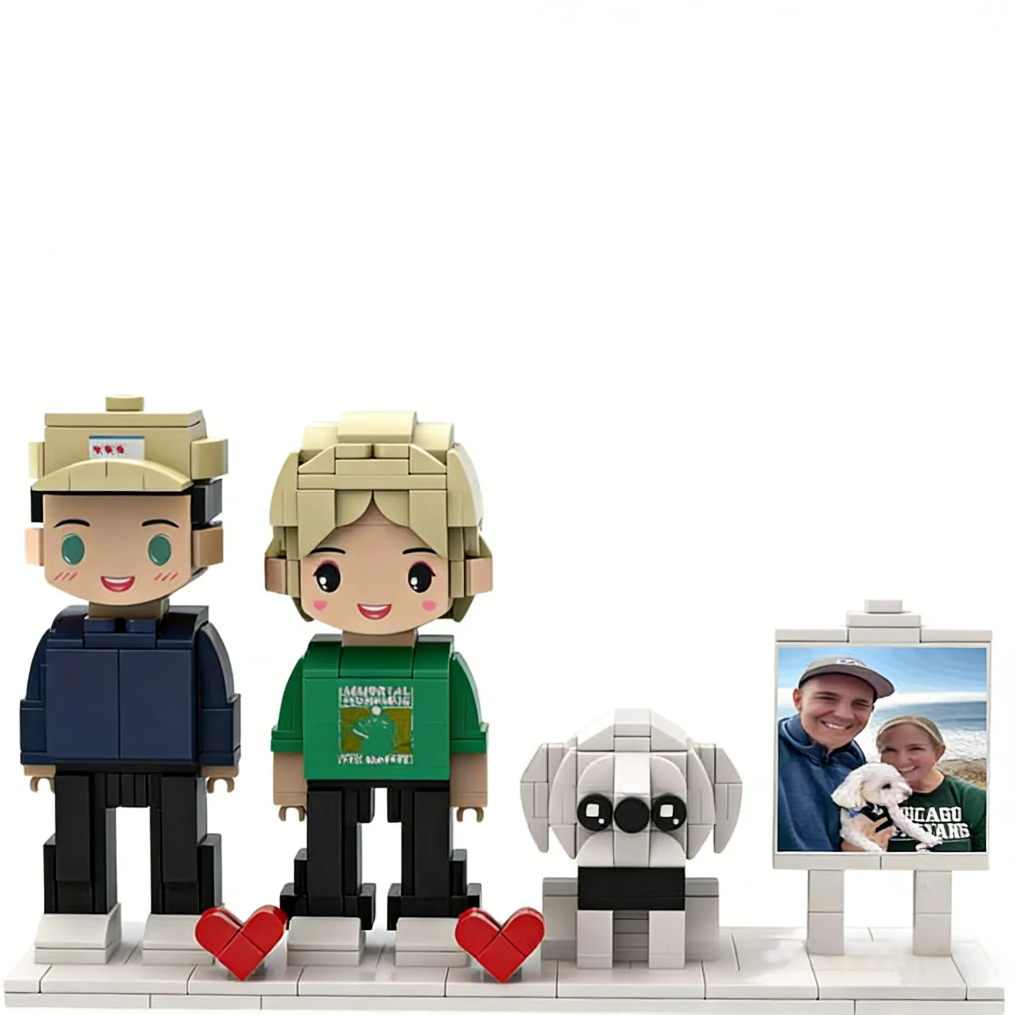 Photo Customized puzzle bricks, educational toys, customized couple bricks, customized pet bricks, DIY educational building blocks, Send photos to customize your own bricks,  Couple's gift, Holiday gift