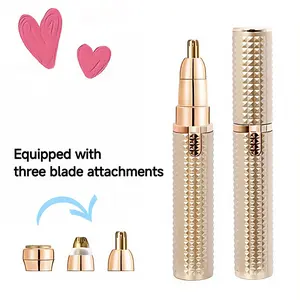 Multi-functional electric eyebrow trimmer, ladies' mini full-body shaver, portable hair removal and beauty trimmer, suitable for all parts of the body, safe and gentle