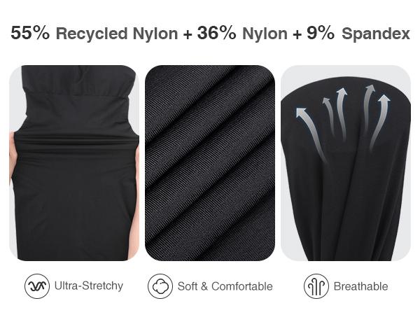 FeelinGirl Shapewear Dress Women Tummy Control Bodycon Dress Built in Bra Full Dress Seamless Body Shaper for Women Fabric Fit Womenswear