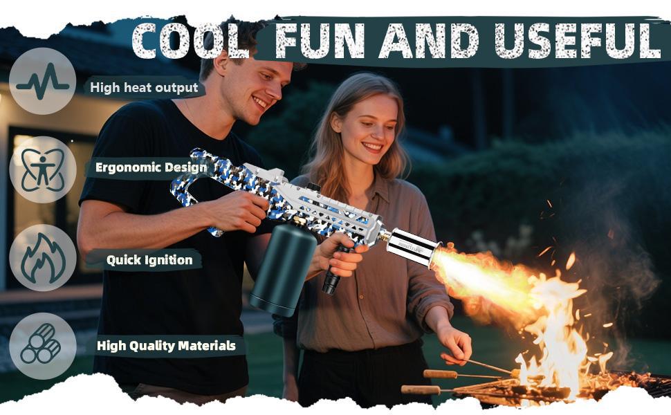 【DealsForYouDays】ARTFLAMM Propane Torch &ndash; Kitchen Cooking Torch &ndash; Culinary Torch Sous Vide &ndash; Adjustable Grill Torch for BBQ, Campfire, Charcoal Wood (Porpane Tank Not Included)