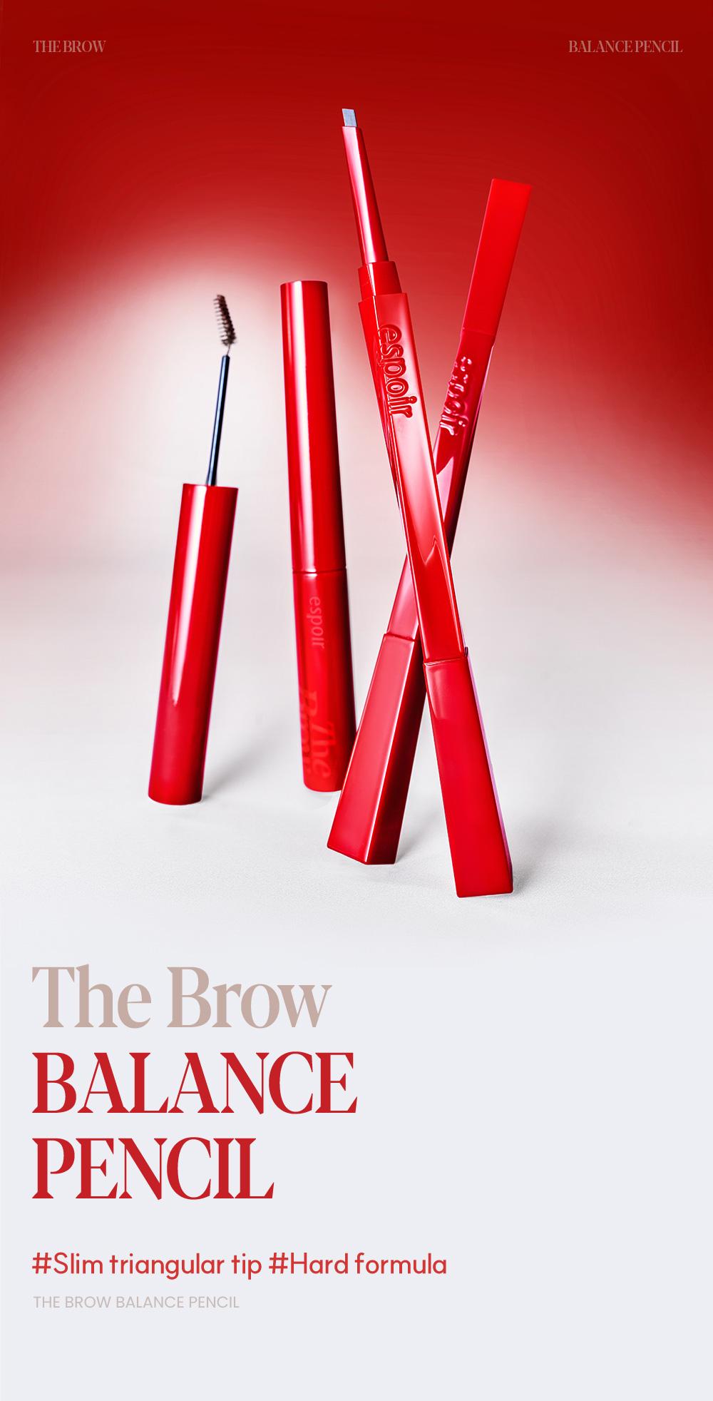 [Espoir Official] The Brow Balance Pencil | Leaf-Shaped Brow Pencil for Precise & Natural Lines, Easy to Draw Fine Hair Strokes | Available in 6 Shades