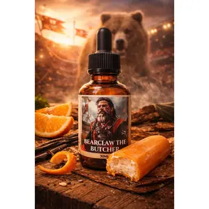 Bearclaw the Butcher - Beefed Up Orange Creamsicle, Tobacco, and Oak Moss Beard Oil, Butter & Cologne