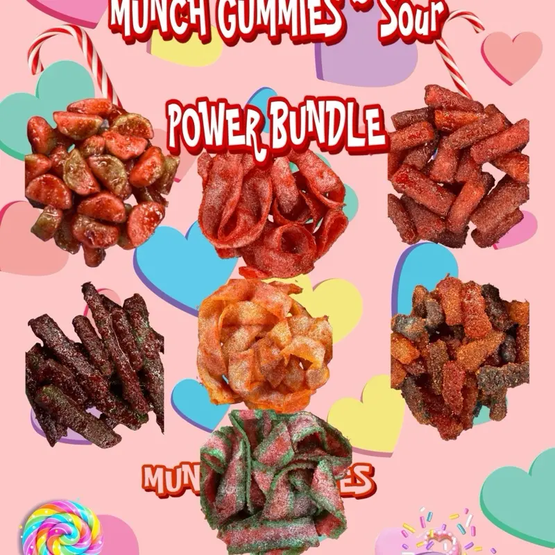 munch gummies ~ SOUR POWER,   bundle
