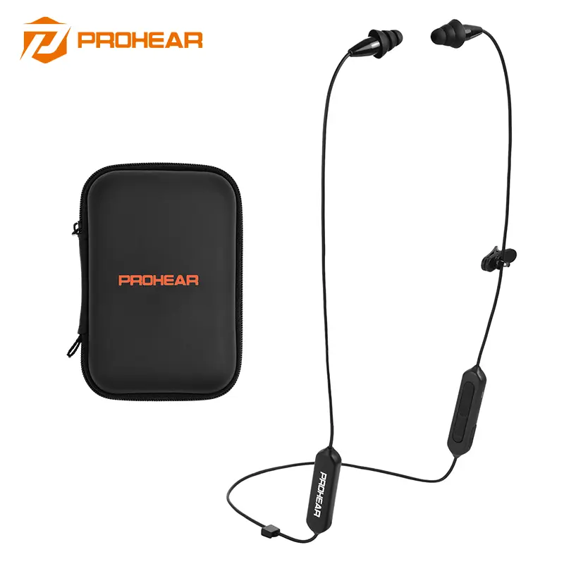 PROHEAR EP11 Electronic Bluetooth In-Ear Hearing Protection Earbuds | 28dB NRR Noise Isolating, OSHA-Compliant, Bluetooth 5.4, Rechargeable USB-Charging Work Earplugs for Construction, Waterproof Sports Earphone
