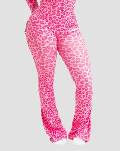 Y2K Cheetah Pants Pink