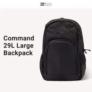 Billabong Command 29L Large Backpack, Tons Of Pockets, Mesh Shoulder Straps