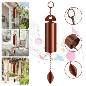 Deep Resonance Serenity Metal Bell Heroic Wind Chimes Outdoor Home Decor Size 9.8 inch