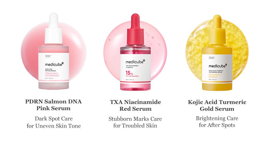[medicube] Mix & Match Serum Set | For Uneven Skin Tone, Troubled Skin, After Spot Care | Korean Skincare, K-beauty