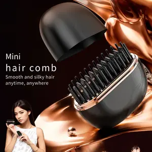 Mini Portable Cordless Hair Straightener, Smooths Hair, Shiny Hair, Safe and Gentle on Scalp, Type-C Rechargeable, Portable, Ideal for Holiday Gift