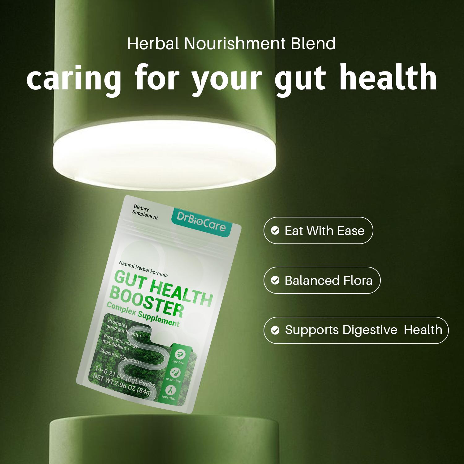 【Upgraded】DrBioCare gut&colon support Supplement, Supports Digestive Health &Nutrient Absorption, Cleanse & Promote BowelRegularity Fitness Edible