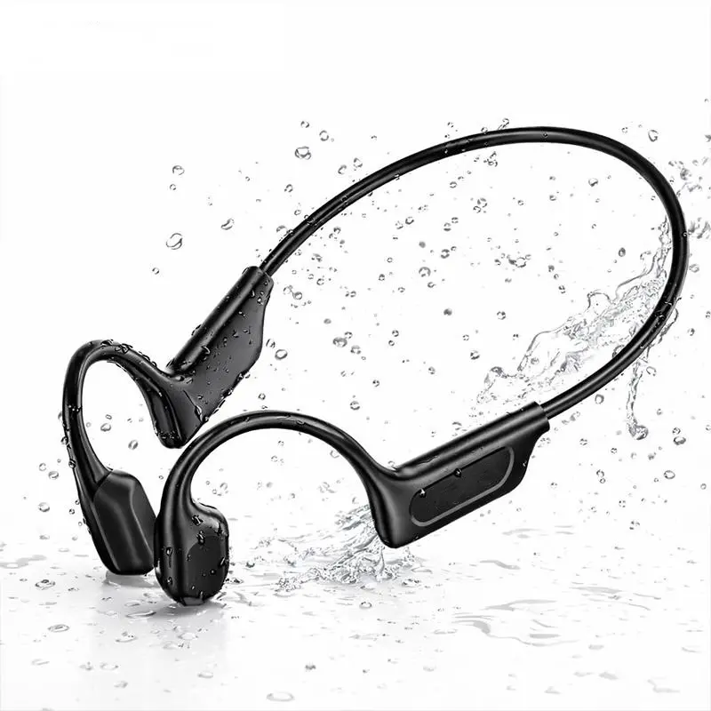 G06 Bone Conduction Neckband Wireless Earphones (Headset), Bluetooth 5.4, Waterproof Headphones, 360° Flexible Bending, Lightweight Comfortable Fit, Long Battery Life, 20kHz Audios, for Sports & Calls, Compatible with Cellphones (Android, iOS)