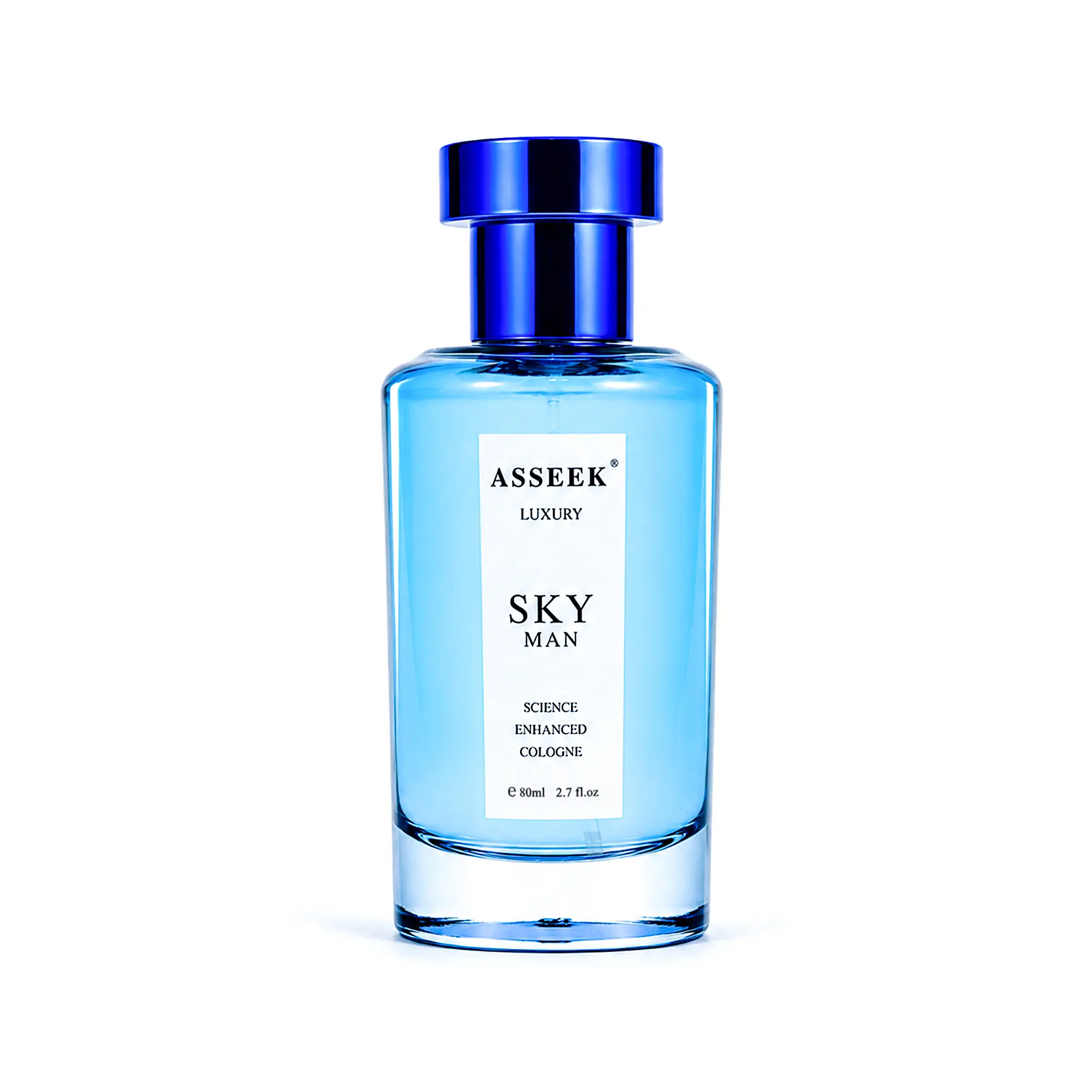 ASSEEK Luxury SKY MAN Men's Cologne 80ml (2.7 fl oz) | Apple, Bergamot, Orange Blossom & Driftwood | Fresh Aquatic Aromatic Fragrance | Clean Woody Scent for Men